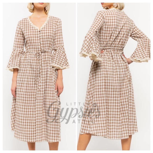 POL Farmhouse Vintage Prairie Dress - Picture 3 of 12